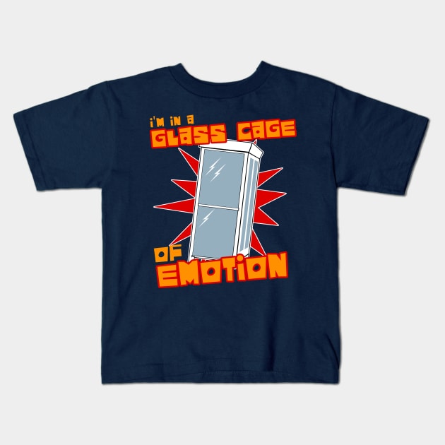 I'm in a Glass Cage of Emotion Kids T-Shirt by Meta Cortex